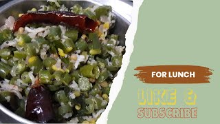 Beans Poriyal in Tamil  No Ginger Garlic  Side dish for Lunch  Subscribe [upl. by Harriet]