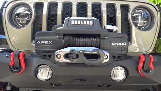 Welcome to the Badlands  Harbor Freight Badland Apex 12000lb Winch Quick Take [upl. by Akinirt]