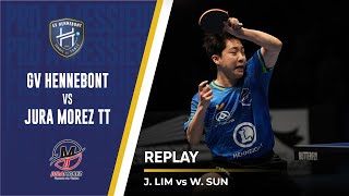 Lim Jonghoon vs Sun Wen  Hennebont  Jura Morez  PRO A [upl. by Letty336]