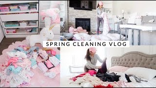 SPRING CLEANING THE ENTIRE HOUSE LETS DECLUTTER🌸 SLMissGlamVLogs [upl. by Forcier]