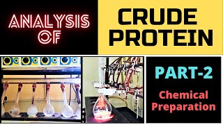 Determination of Crude Protein Content Part 2Chemical Preparation AOAC 200111 [upl. by Haggerty]