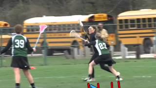 Girls Lacrosse Individual Defensive Positioning [upl. by Anaj]