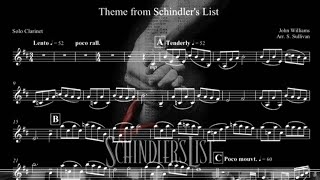 Theme from Schindler’s List  Clarinet Choir [upl. by Yeorgi]