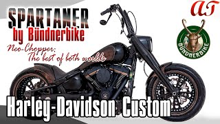 2024 HarleyDavidson FAT BOY Custom by Bündnerbike SPARTANER  AampT Design [upl. by Bronwyn202]