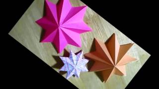 3D 8Guşəli Ulduz Kiriqami 8pointed star 3D Kirigami [upl. by Zeena]