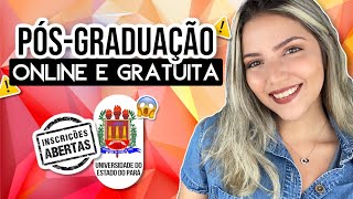 😱 PÓSGRADUAÇÃO ONLINE GRATUITA em UNIVERSIDADE ESTADUAL  100 VAGAS  Mari Rel [upl. by Mabel]