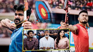 Lakshya Movie Naga Shaurya Archery Game Scenes  Jagapathi Babu  Satya  Tollywood Cinemalu [upl. by Branscum]