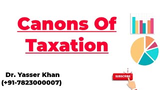 Canons Of Taxation [upl. by Vitia934]