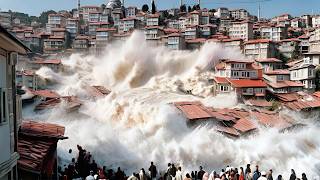 One of the worst floods in history The city is washes away in Trabzon Turkey [upl. by Brittni]