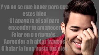 Prince Royce  Darte un Beso LYRICS [upl. by Cuttie]