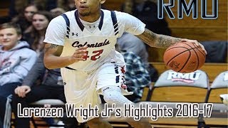 TwiniT Lorenzen Wright Jrs Highlights 201617 [upl. by Hild]