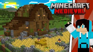 TUTORIAL como fazer um CELEIRO MEDIEVAL  MINECRAFT [upl. by Adniram]