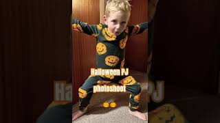 Halloween PJ Photshoot 👻🎃😂😂 funny funnyshorts halloween pumpkin photooftheday kidsvideo [upl. by Ilegna]