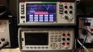 Keithley DMM6500 vs Keysight 34461A fan noise [upl. by Menedez718]