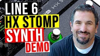 Line 6 HX Stomp Demo  New INTENSE Synth Preset [upl. by Aissej]