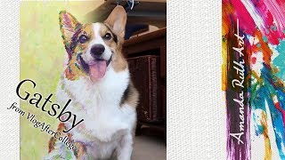 Gatsby the Corgi Painting [upl. by Alletnahs]