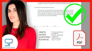 Cómo FIRMAR PDF con firma DIGITAL ✅ [upl. by Ube733]