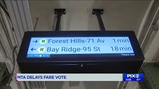 MTA board postpones vote on proposed fare hikes [upl. by Amabel124]