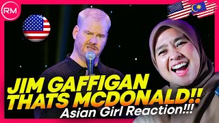 ASIAN GIRL REACT TO JIM GAFFIGAN  THATS MCDONALDS IM LOVIN IT [upl. by Ongineb]