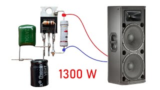 DIY Powerful Ultra Bass Amplifier Z44N MosFet No IC Simple circuit [upl. by Itak991]