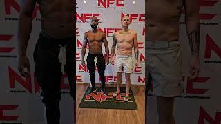 NFC 168 Weigh Ins Nick Sprayberry vs Corey Jackson [upl. by Gnouhc]