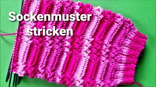 Sockenmuster stricken [upl. by Maclaine]