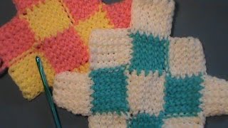 How to Crochet the quotEntrelac Stitchquot [upl. by Joerg54]