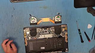 How to Clean Fans and Rethermal Paste on DELL XPS 13 9310 [upl. by Osnola]