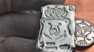 APMEX new 9999 fine silver shot review jewelry making and bullion [upl. by Treblihp]