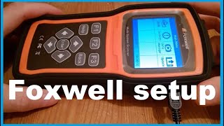 Foxwell scanner Activation and Software install Set up [upl. by Niccolo]