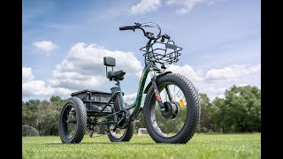 Best Electric Trikes for Adults and Seniors Maxfoot MF30 Electric Trike [upl. by Noreik]