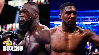 Deontay Wilder and Anthony Joshua do battle over who will headline Saudi show on December 23 [upl. by Langan]