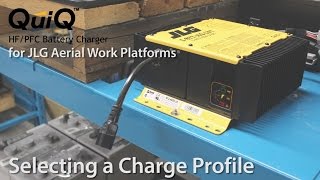 DeltaQ QuiQ Charger for JLG Machines Selecting a Charge Profile [upl. by Arais570]