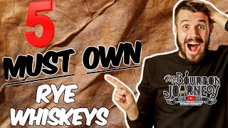 5 MUST Own Rye Whiskeys Best Rye Whiskeys for YOUR Money [upl. by Ellicul]