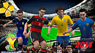 PES 2014 PATCH COPA DO MUNDO 2014 BRASIL PSPPPSSPPPC [upl. by Losyram]