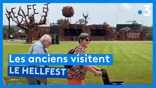 Traditionnelle visite des anciens sur le site du Hellfest [upl. by Eppesuig838]