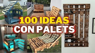 100 IDEAS con palets que puedes hacer y vender CARPINTERÍA PARA PRINCIPIANTES [upl. by Aninaig]