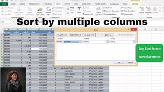 How to sort by multiple columns in Excel [upl. by Sabba]