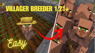 Easy Villager Breeder TUTORIAL  Minecraft 121 [upl. by Hedley]