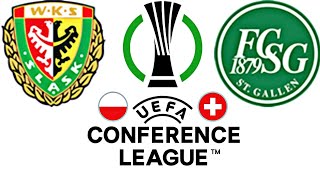 Śląsk 32 St Gallen  CONFERENCE LEAGUE 202425 [upl. by Ahcorb177]