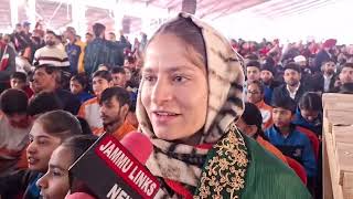 PM Modi Rally Huge crowd starts gathering at MA Stadium Jammu [upl. by Dloniger7]