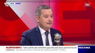 Darmanin soutient les forces de lordre impliqués à SainteSoline [upl. by Jarred]