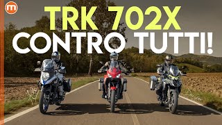 Crossover Entry Level 2023  Benelli TRK 702X vs Moto Morini XCape 650 e Suzuki VStrom 650 XT [upl. by Nitsrik]