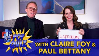 Pop Quiz with Claire Foy amp Paul Bettany [upl. by Esenwahs]