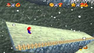 Super Mario 64  Montagne GlaGla  Etoile 6  Murs pour rebondir [upl. by Camm]