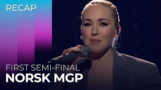 Norsk Melodi Grand Prix 2024 Norway  First SemiFinal  RECAP [upl. by Yffat848]