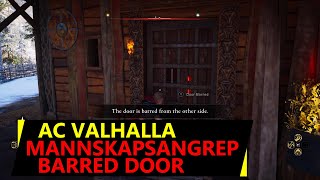 Mannskap Angrep AC Valhalla  How to open barred door in Mannskapsangrep [upl. by Cohdwell]