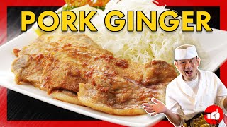 Pork Ginger Shogayaki  Authentic Japanese Recipe [upl. by Ilrahs]