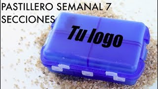 ✅ Pastilleros personalizados 4 Pastillero semanal 7 secciones [upl. by Reahard]