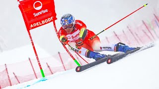 Marco ODERMATT  Winner  Giant Slalom Run 1  Adelboden SUI  2024 [upl. by Casabonne]